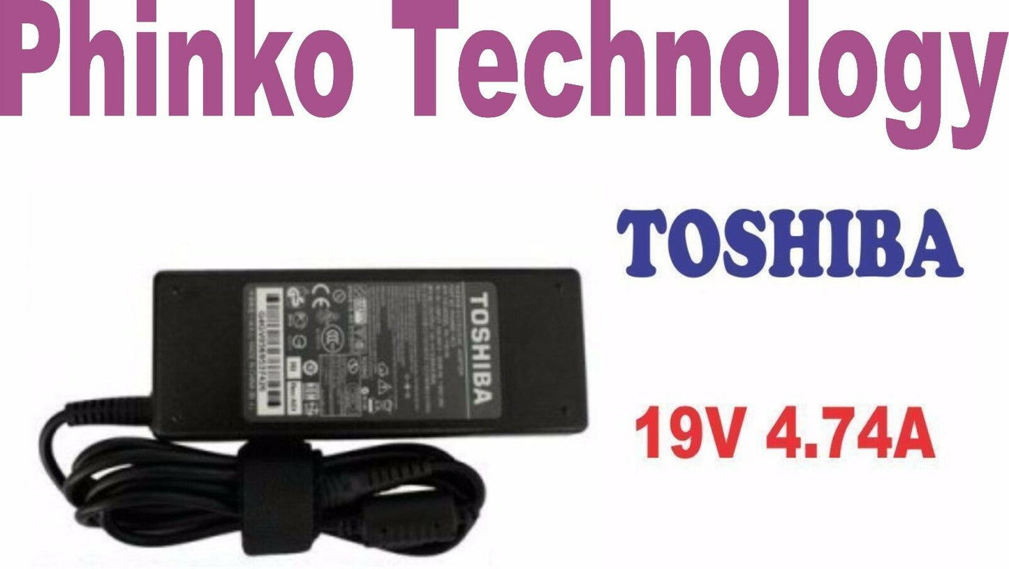 Original Adapter Charger for TOSHIBA Satellite C50D-A, 19V 4.74A 90W