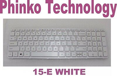 BRAND NEW Keyboard for HP Pavilion 15 15-e 15-n US White Frame