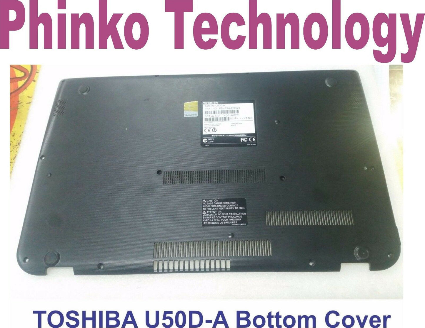 Original Toshiba Satelite U50D-A Bottom Cover Panel