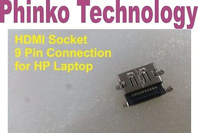 HDMI Socket 9 pin connector for HP Laptop Repair Service Replacement Part