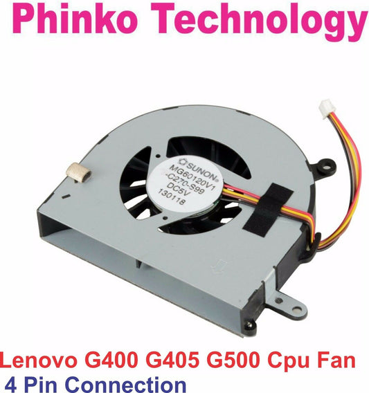 Lenovo G400 G405 G500 G505 G500A G490 G410 G510 Cpu Cooling Fan 4pin Connection