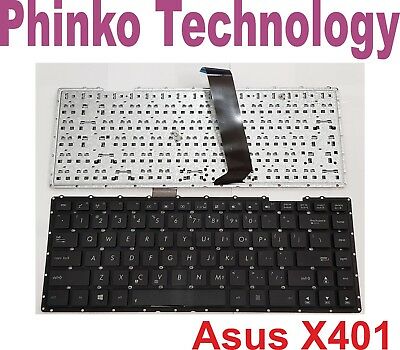 New Keyboard For Asus X401 X401A X401U Laptop Black No Frame