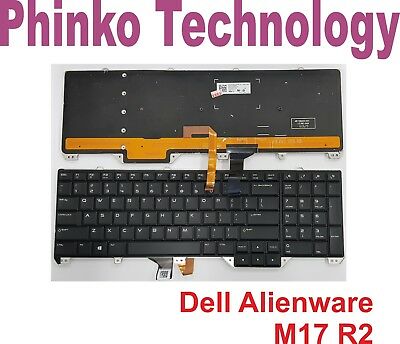 BRAND NEW Keyboard for DELL Alienware 17x R2 R3 with Backlit + Frame US