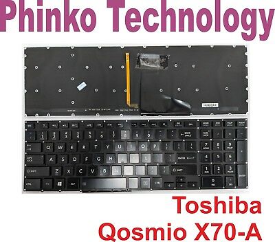 NEW Keyboard for Toshiba Qosmio X70-A X75-A Backlit Layer No Frame