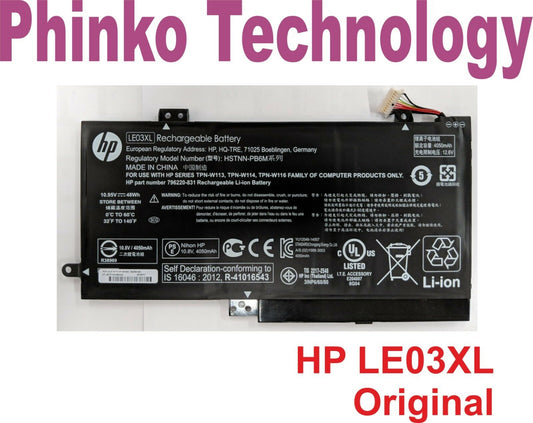 Original Battery HP Pavilion X360 13" 13-S001 13-S099 6-W014DX LE03XL