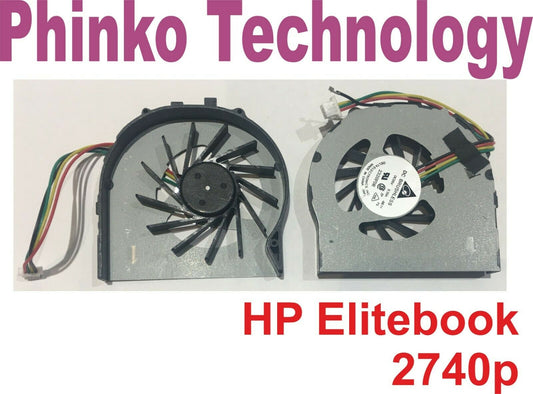 NEW Laptop CPU Cooling Fan for HP EliteBook 2740 2740P 2760 2760p 597840-001