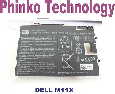 replacement Battery Dell Alienware M11x M14x P06T PT6V8 08P6X6