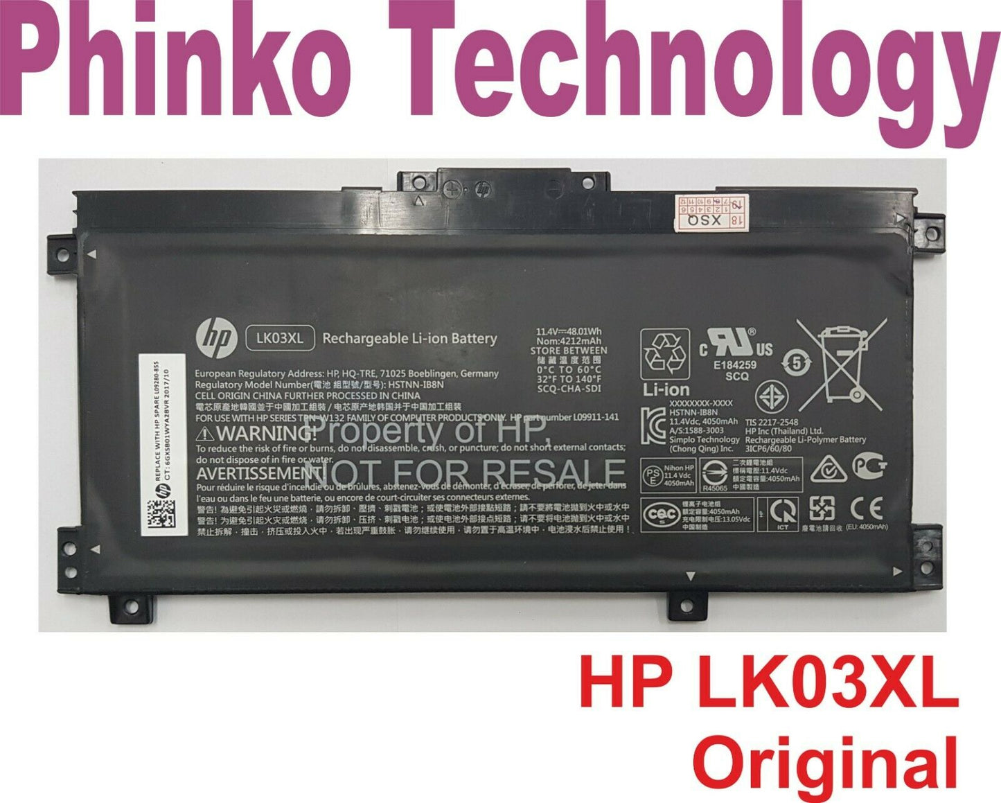 NEW Original Battery For HP Envy x360 15-bp 15-bq Series LK03XL