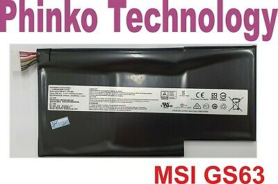 Original Battery MSI Stealth Pro GS63VR GS73VR GS63 GS63VR-7RE BTY-U6J BTY-M6J