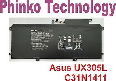 NEW Original Battery for Asus Zenbook UX305L UX305F UX305C Laptop C31N1411 45Wh