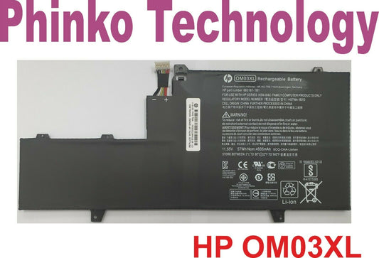 Original Battery For HP EliteBook x360 1030 G2 OM03XL 863167-171 863280-855