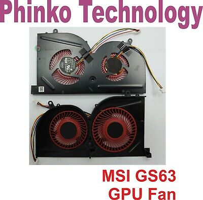 NEW Laptop GPU Cooling Fan for MSI GS63 GS63VR GS73VR 6RF 7RF MS-17B1