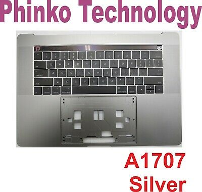 Palmrest Keyboard Top Case Apple MacBook Pro Retina 15" A1707 2016 2017 Silver