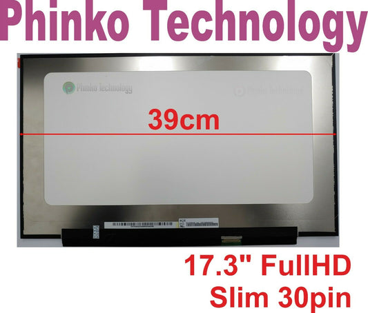 17.3" Slim Full HD 30pin NV173FHM-N49 N46 N4C B173HAN04.2 Narrow Bezel 39cm