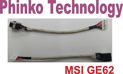 DC Power Jack Socket Cable Harness For MSI GE62 GE72 GS70 GP62 MS-1791 MS-1756