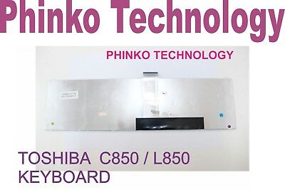 NEW Toshiba Satellite C850 C850D C855 C855D US White Keyboard