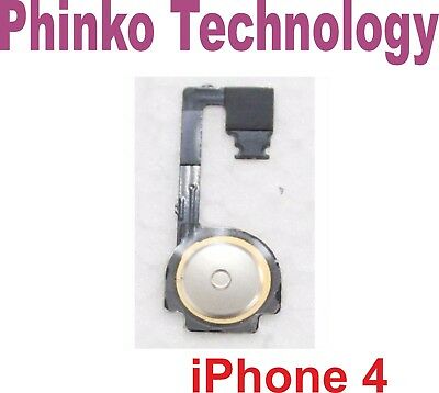 New iPhone 4 Home Button Flex Cable Assembly Black OEM