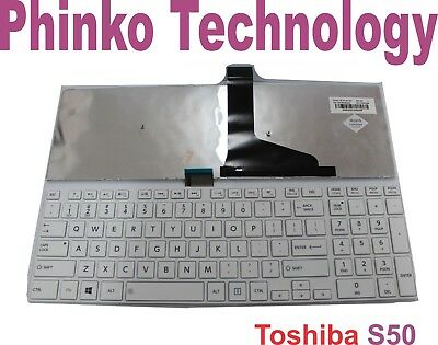 Brand New Keyboard for Toshiba S50 S50-A S50D-A S50-A-00G S50-A-118 White
