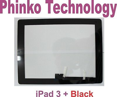 Front Panel Touch Screen Glass Digitizer for iPad 4 BLACK+ Home Button