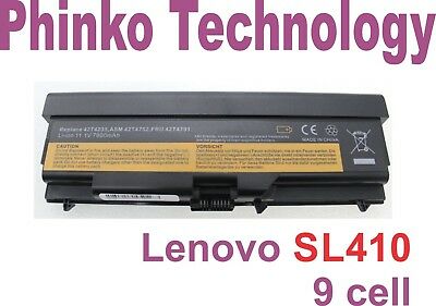 9 cell battery for LENOVO ThinkPad L410 L412 L420 L421 L510 L512 L520 SL410 W520