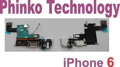 USB Dock Connector Charging Port Microphone Flex cable for Apple iPhone 6 White