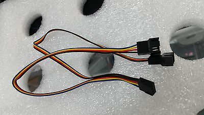 1x 4Pin To Dual 4pin Computer Case Fan Power Y-Splitter Adapter Cable