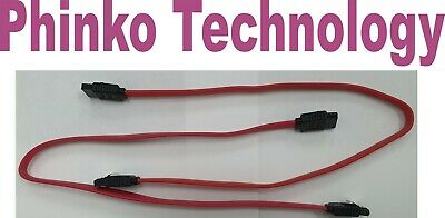 2x Serial ATA DATA Cable For Hard Drive, SSD, DVDRW ** SATA DATA CABLE **