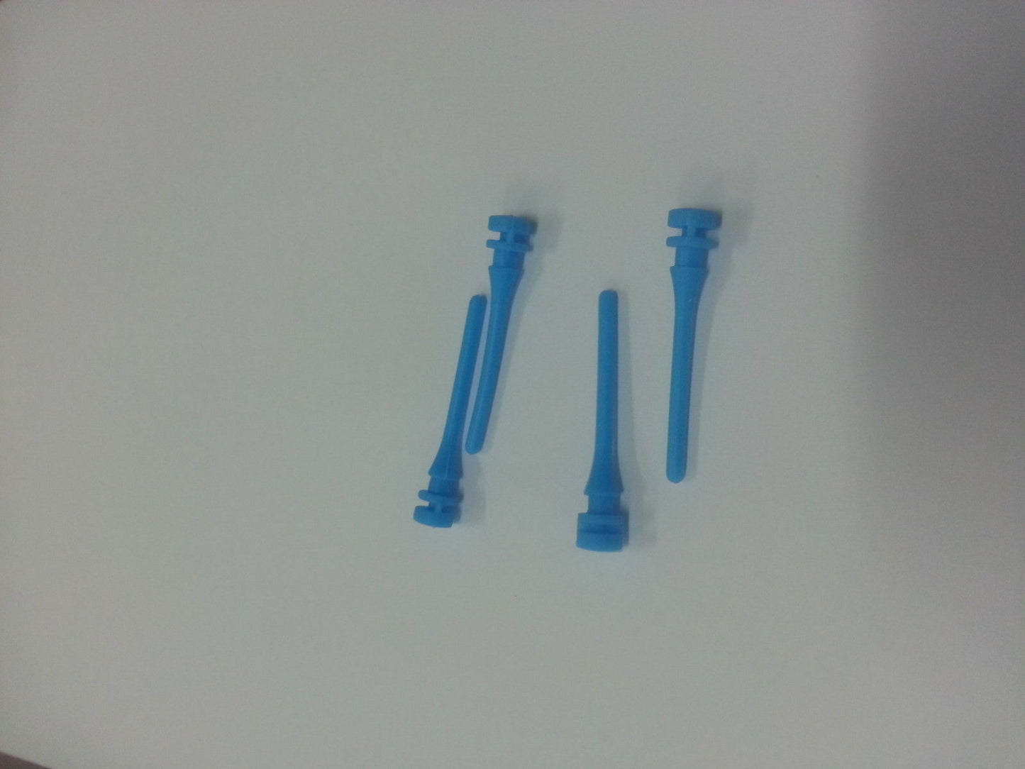 4x PCS Screw Silicone Rubber Pin Rivet Mounts Screws Cooling PC Fan BLUE