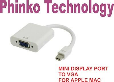 Mini DisplayPort Display Port to VGA Adapter Converter For Apple MacBook Pro Air
