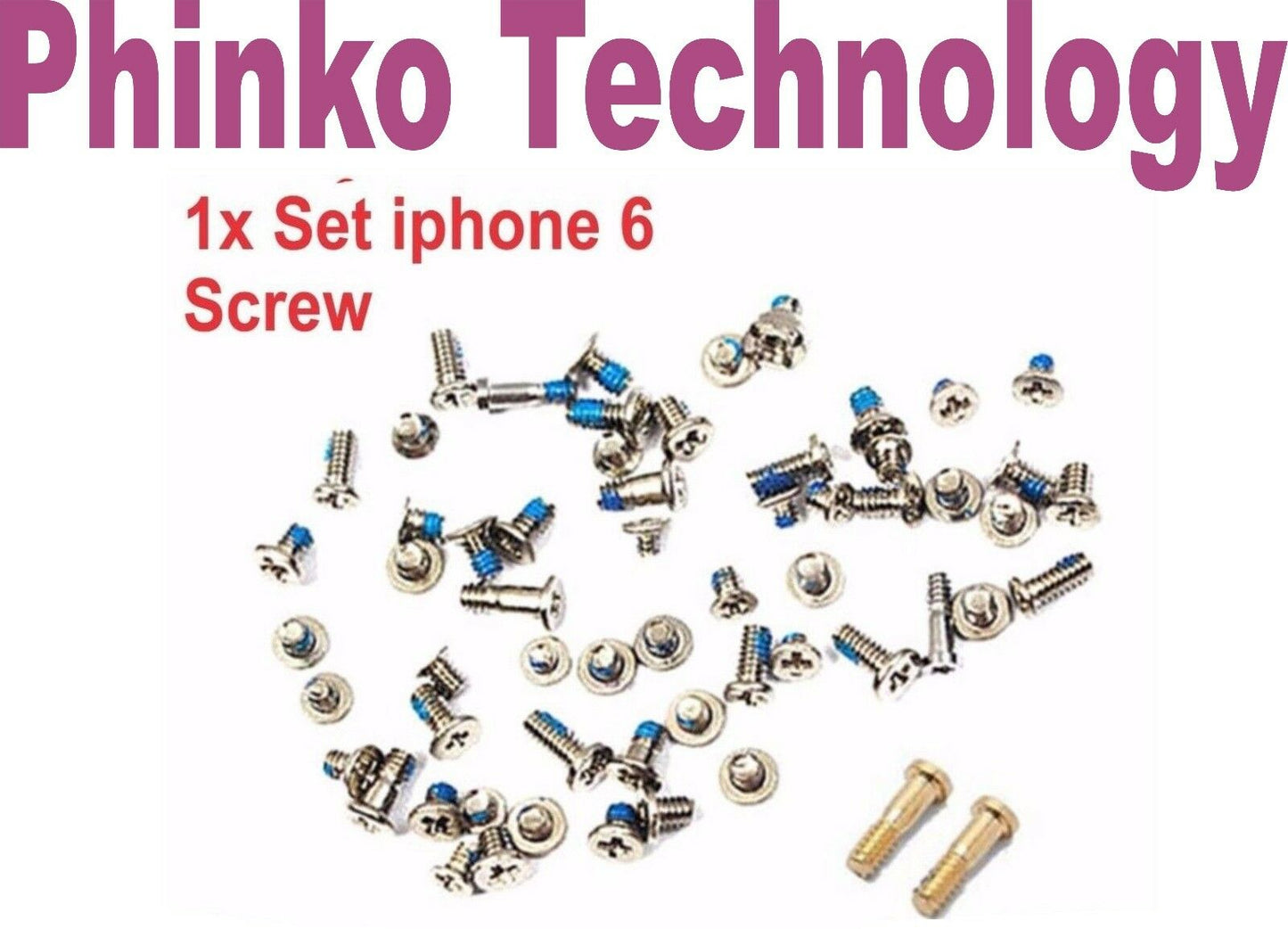 Full Screws Set for iphone 6 with  2 Bottom Screws for iPhone 6 screw 4.7''