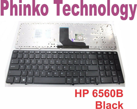 New Keyboard for HP EliteBook 8560p Probook 6560B 6565B 6570B Pointer BLACK