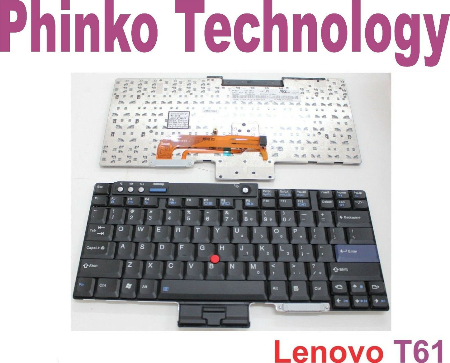 Keyboard Black US for IBM Lenovo T60 T61 R60 R61 Z60T Z61T Z60M Z61M