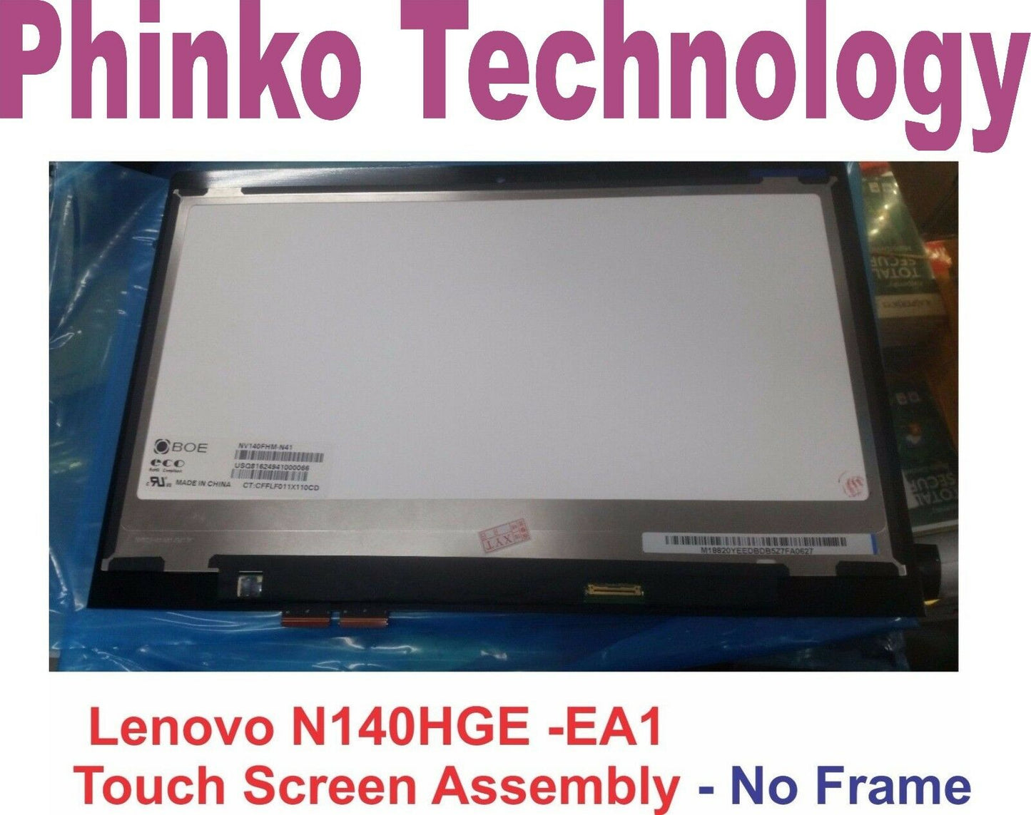 Lenovo Yoga 3 14" Touch LCD Screen Assembly NV140FHM -N41 N140HGE -EA1 No frame