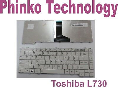 NEW Keyboard for Toshiba L730 L735 L600 L630 L640 Series White