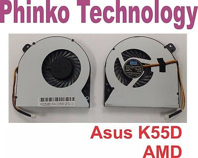 CPU Cooling Fan for ASUS K55 K55D K55DR TYPE B For AMD Processor