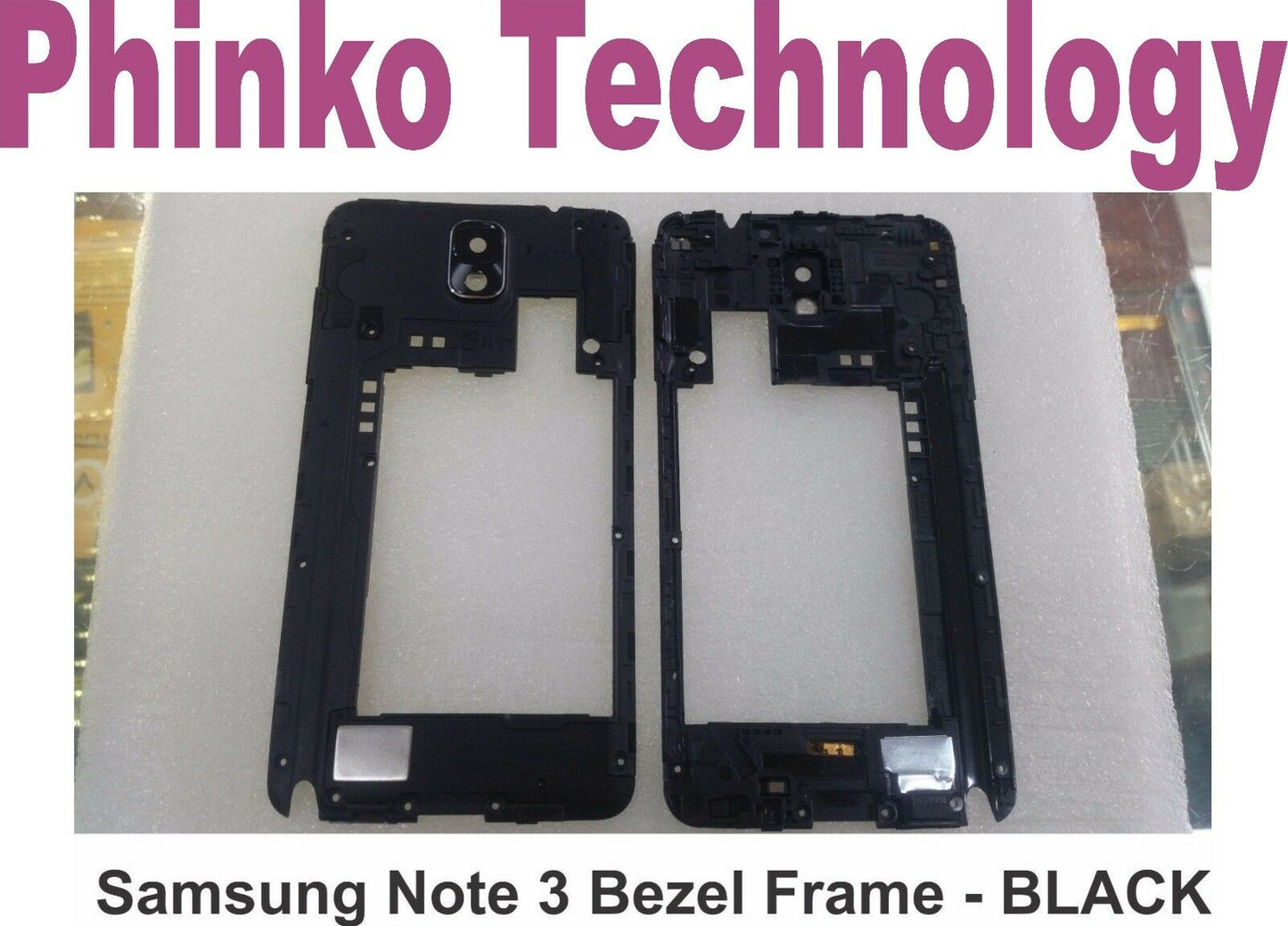 Middle Bezel Frame For Samsung Galaxy Note 3 III N9005 Camera Chassis BLACK