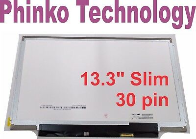 13.3" HD 1366x768 Slim 30 Pin LED Screen For LTN133AT32-001 Left + Right Bracket