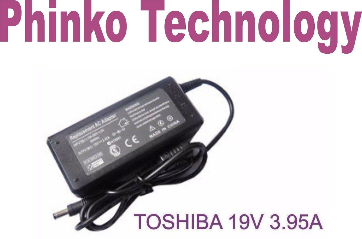 Adapter Laptop Charger for Toshiba Satellite C850 C850D, 19V 3.95A