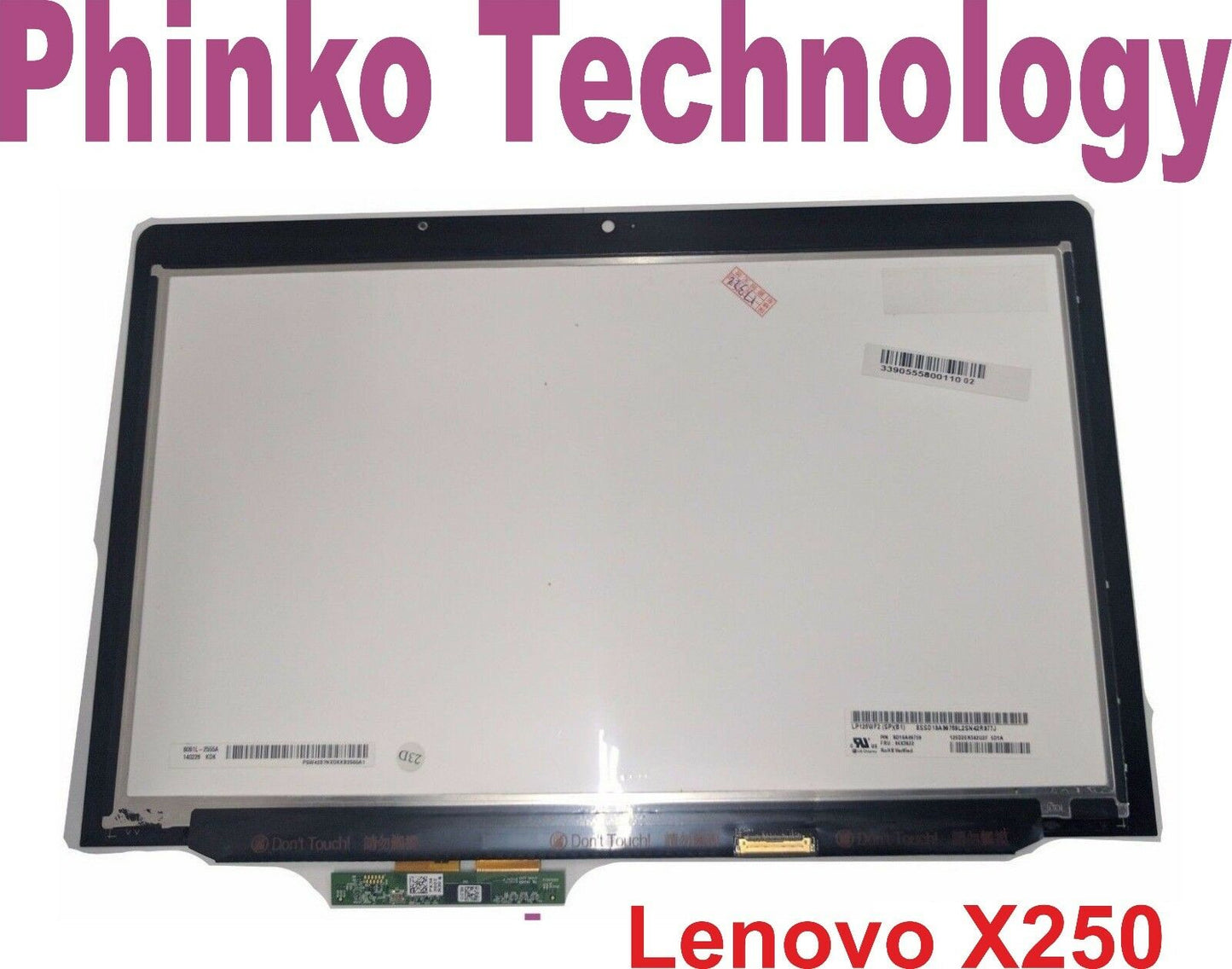 12.5" Touch Screen + LCD for Lenovo ThinkPad X250 6091L-2555A LP125WF2 SP B1