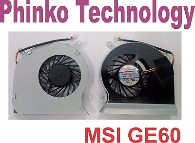 NEW Laptop CPU Cooling Fan for MSI GE60 MS-16GA MS-16GC PAAD06015SL N284