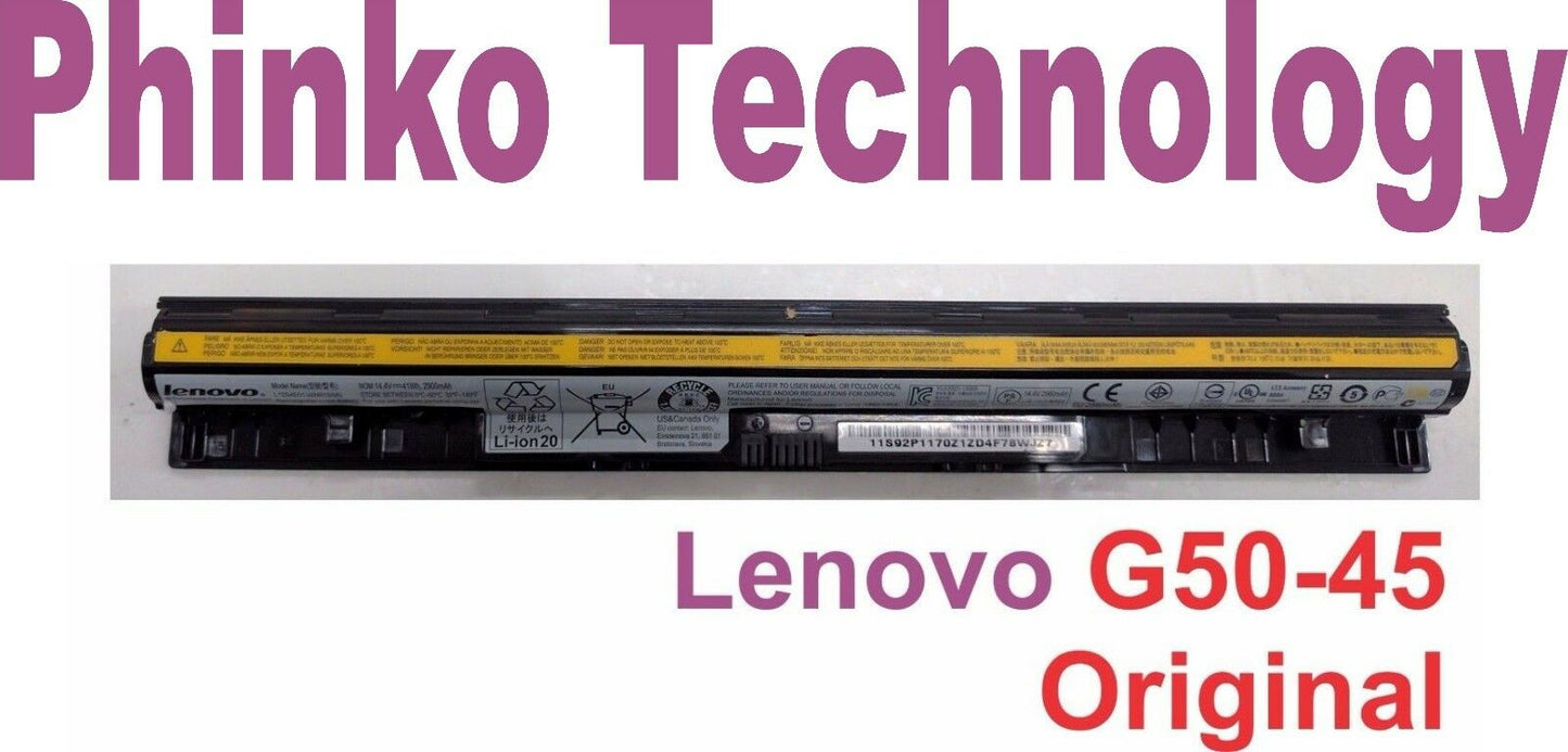 Original Battery for IBM Lenovo IdeaPad G400s G410s G500s G510s L12L4A02 G50-45
