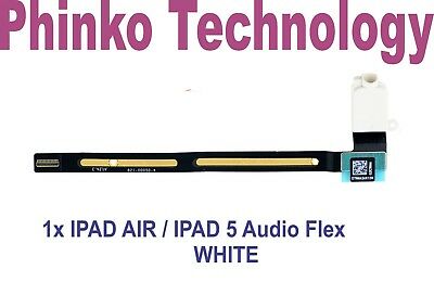 Original For iPad Air iPad 5 Audio Headphone Jack Flex Cable White