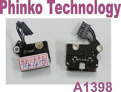 Macbook Pro A1398 Power Jack Charge Board 820-3109-A 820-3609-A 821-3376-A