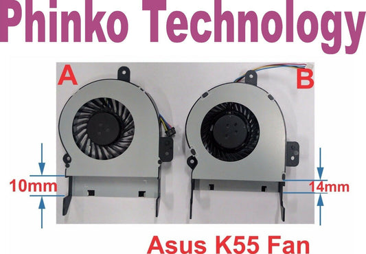 CPU Cooling Fan ASUS K55 K55A K55X K55V K55VD X55A X55U X55C X55SA F55 Intel