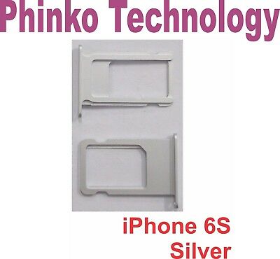 NEW iPhone 6S Nano SIM Card Tray Replacement Silver