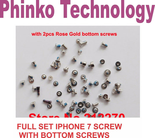 Full Screws Set With 2pcs Bottom Screws For iPhone 7 Replacement Parts