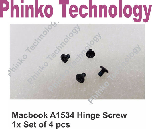 1xSet of 4pcs Black Hinge Screws For Macbook Pro 12" Retina A1534