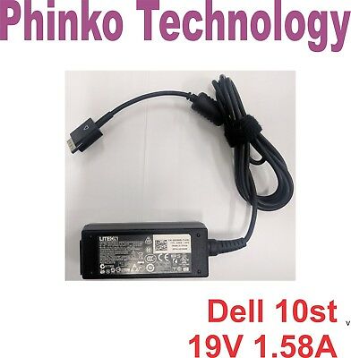 Genuine DELL Latitude 10 ST, ST2 ST2e Tablet Charger AC Adapter 19V 1.58A