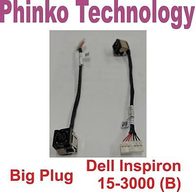 NEW DC Power Jack for DELL INSPIRON 15-3000 Series 3543 3542 3541 3878 Big Plug