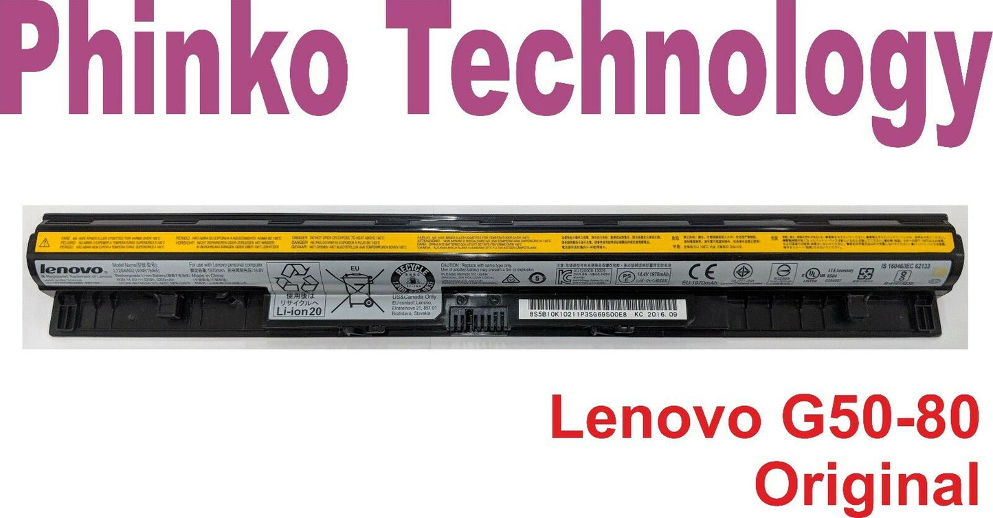 Original Battery for IBM LENOVO IDEAPAD G50 G50-30 G50-80 Z40 L12S4A02